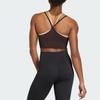 Adidas Seamless Medium Support Fake Two-Piece Quick-Dry Knitted Sports Bra Women Underwear KQ5240