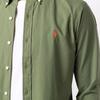 Polo Ralph Lauren SS22 Solid Color Casual Polo Long Sleeve Shirt Men shirts Green 710829424-013