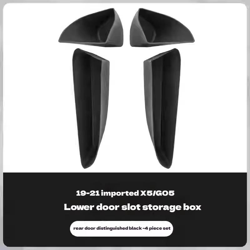 For BMW X5 G05 19-25 Car Door Side Storage Box Trash Bin Stowing Tidying TPE Front Door Organizer Tray Auto Interior Accessorie