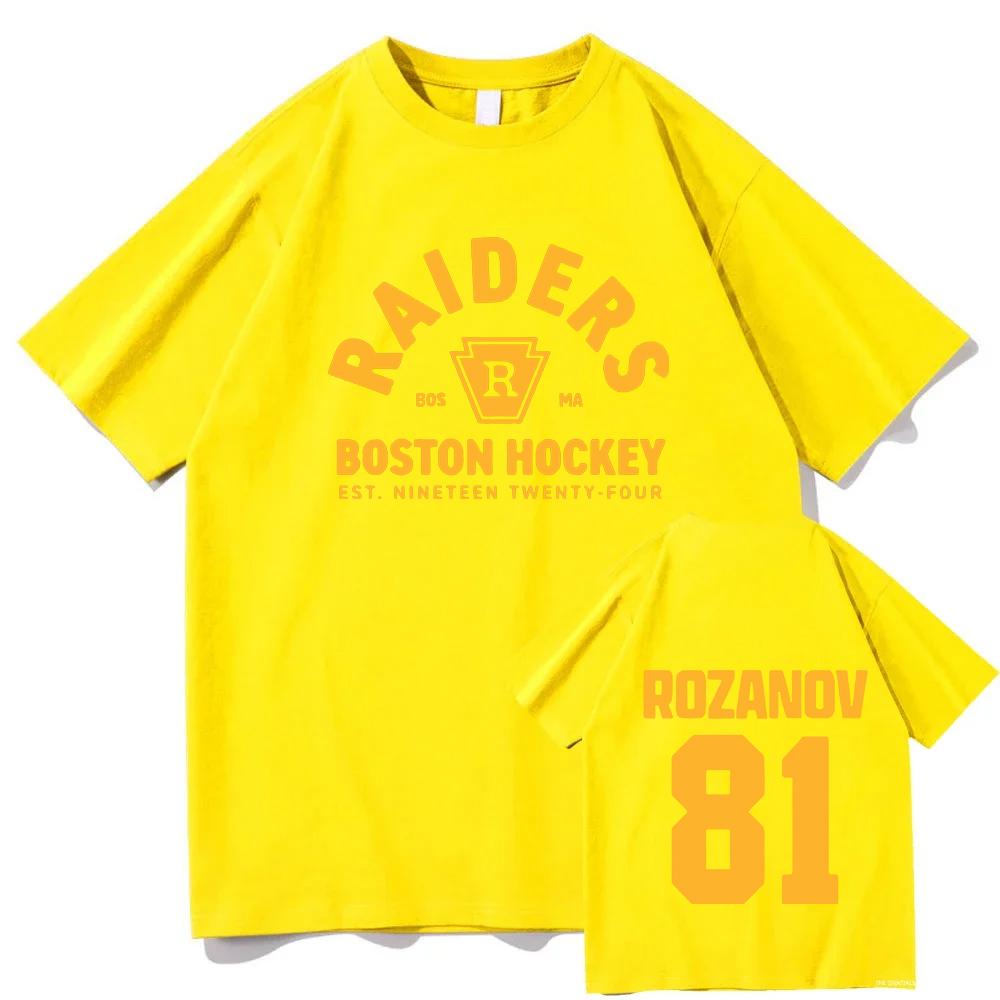 TV Heated Rivalry Llya Rozanov 81 Boston Raiders Tee Women Men Clothing Short Sleeve Cotton Fashion T-shirt Graphic Print TShirt