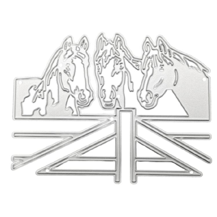 

Horse Shape Die Cut Templates Metal Embossing Cutting Dies For Card Making Scrapbooking Journal Bookmarks Photo Album 1