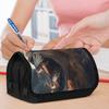 Double Layer Pencil Case, Vibrant Printed Pencil Pouch with Roaring Lion Design, Fashion Storage Bag, Portable Pencil Case with Zipper, Durable Fabric