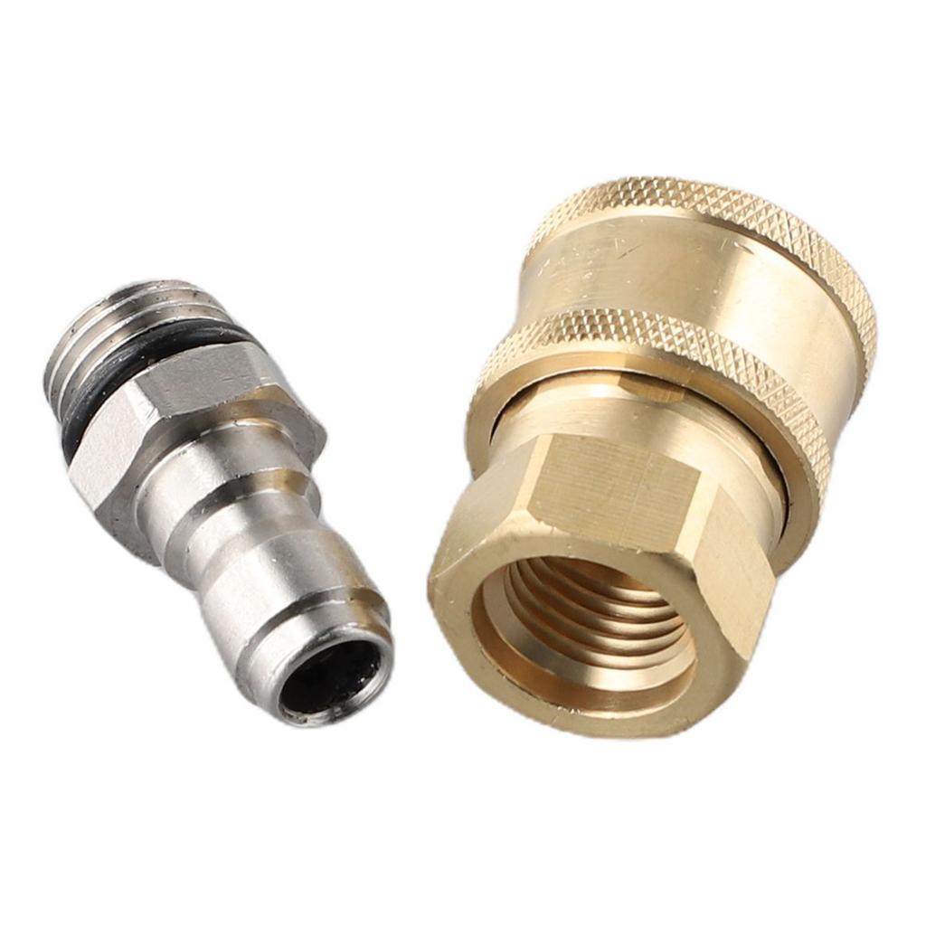 Connettore Joiner Convertitore in Ottone Ugello Idropulitrice M22 Femmina a 1/4 Maschio