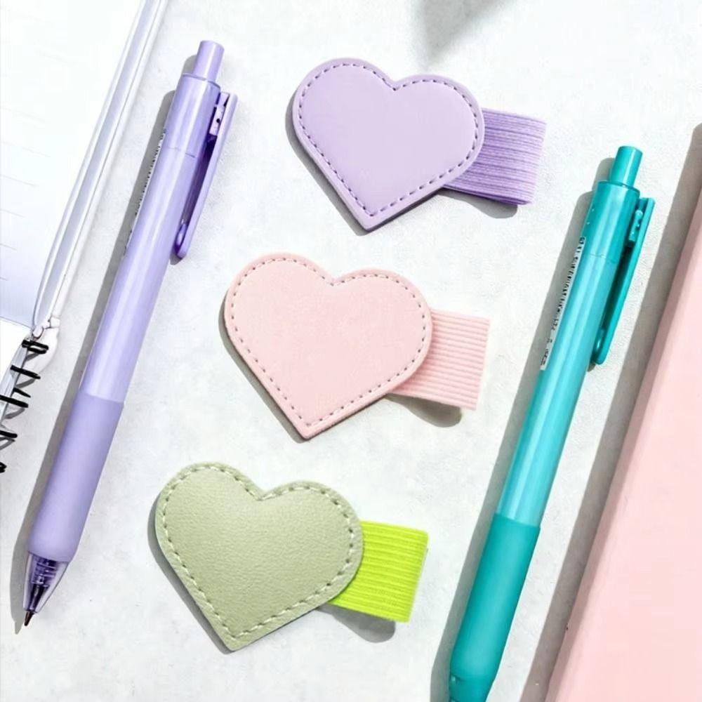 Portable Magnetic Leather Bookmarks Cute Design Book Page Clip  Notebooks Use