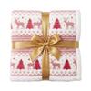 Christmas Flannel Sherpa Blanket Double Layer Thick Warm Throw Couch Napping Holiday Gift