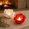 Tabletop Storage Organizer for Jewelry Rose Flower Candle Holders 3D Printed Floral Tealight Holder Multi-Color Decorative Stand Ring Trinket