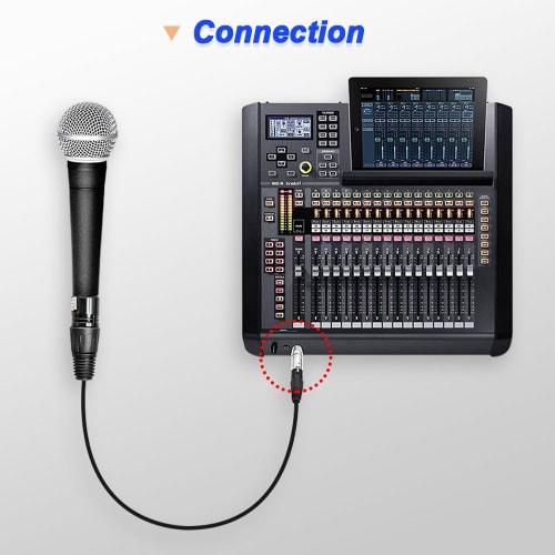 Xiatiaosann XLR Male to 3.5mm Male TRS Adapter & XLR Female to 3.5mm Male TRS Adapter, XLR to 1/8 Stereo Plug for Microphone, Audio (2-Pack)