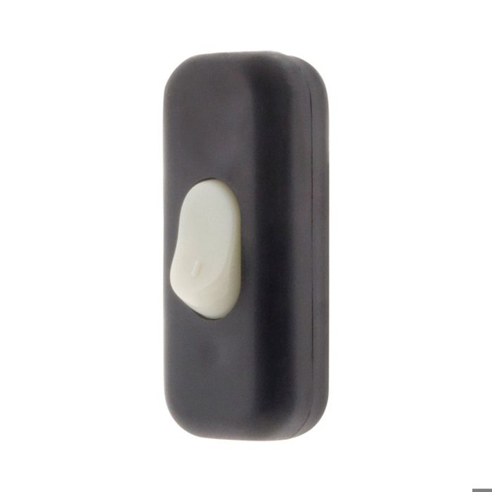 Interrupteur 2a bipolaire luminescent - noir - zenitech