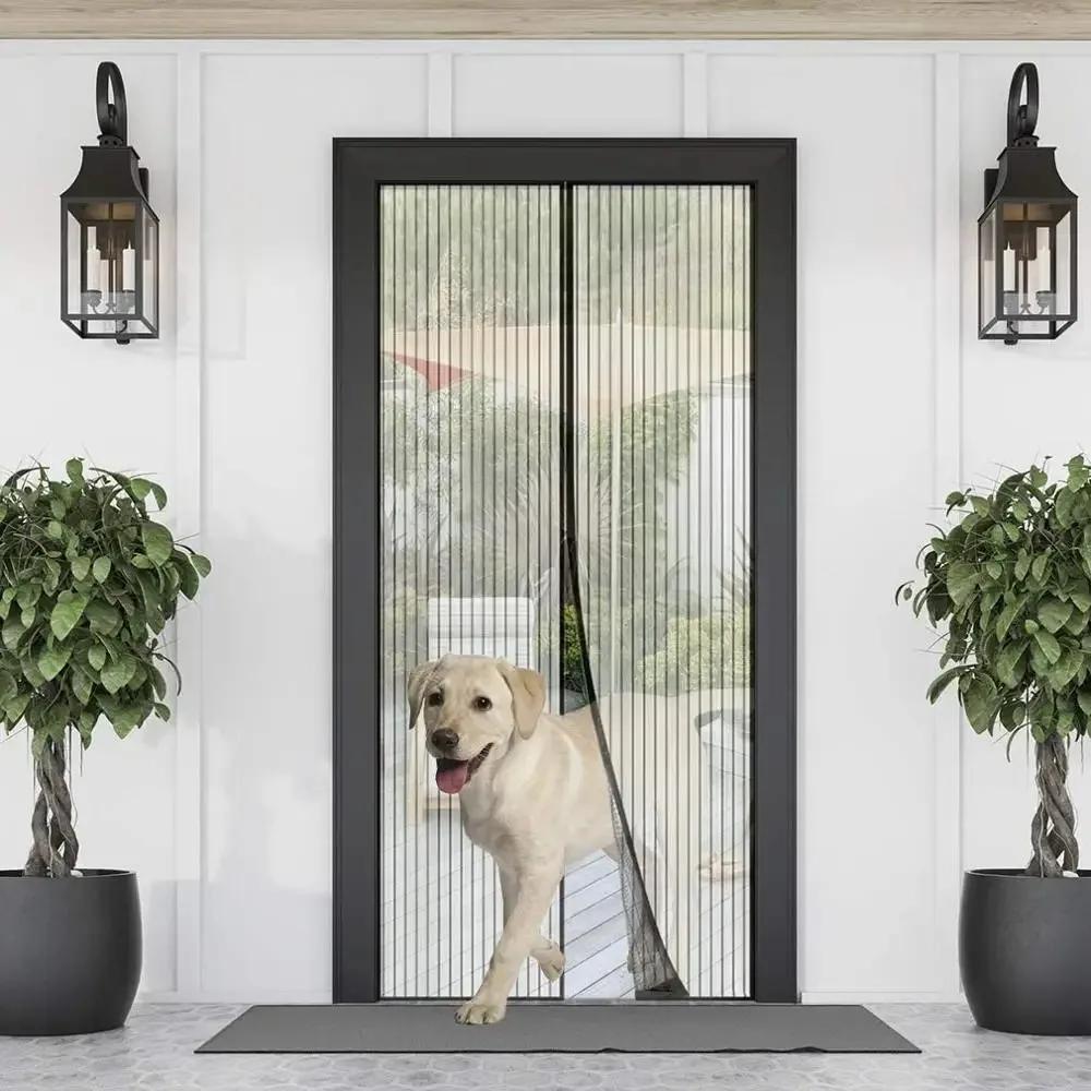 Curtains Magnetic Door Curtain Magnetic Mosquito Net Window Automatic Closing 80/90/100 Cms Shades Screen Home Textile Garden