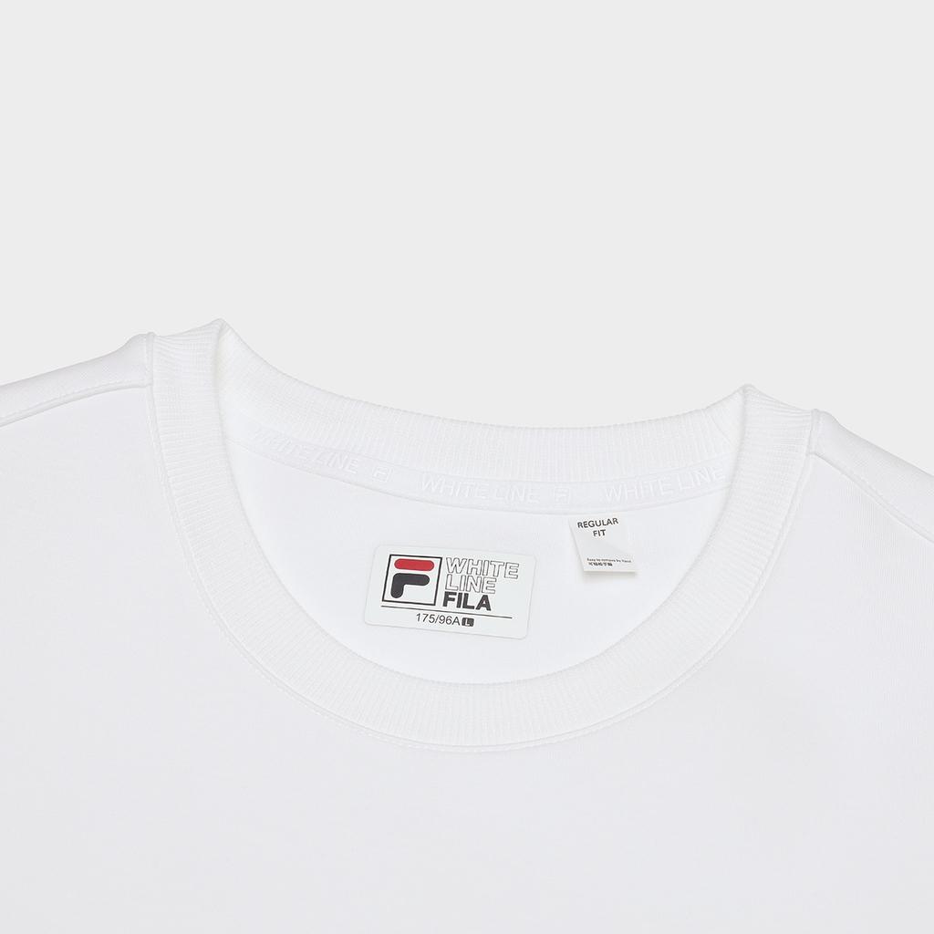 FILA Sweatshirts Men's White Crew Neck Moderate Regular F11M447202A-WT