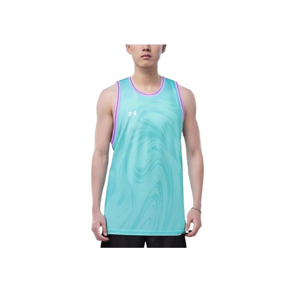 Under Armour Breathable Quick-Dry Comfortable Sleeveless Basketball Jersey Men Tops Light-Green Pink-Purple 25500128-361