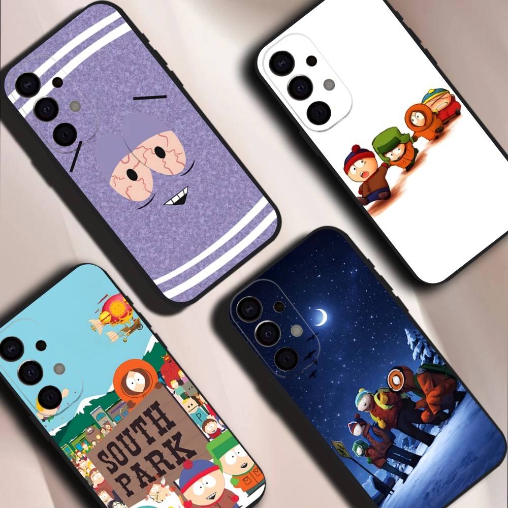 S-SouthES Cute P-Park Shockproof Phone Case For Samsung S26,S25,S24,S21,S22,S23,S30,Ultra,S20,Plus,Fe,Lite,5G Black Cover