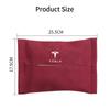 TKVLN1 Car Tissue Boxes Multifunctional Car Sun Visor Back Seat Hanging Tissue Bag Organizer For Tesla Model 3 Model S X Model Y SpaceX