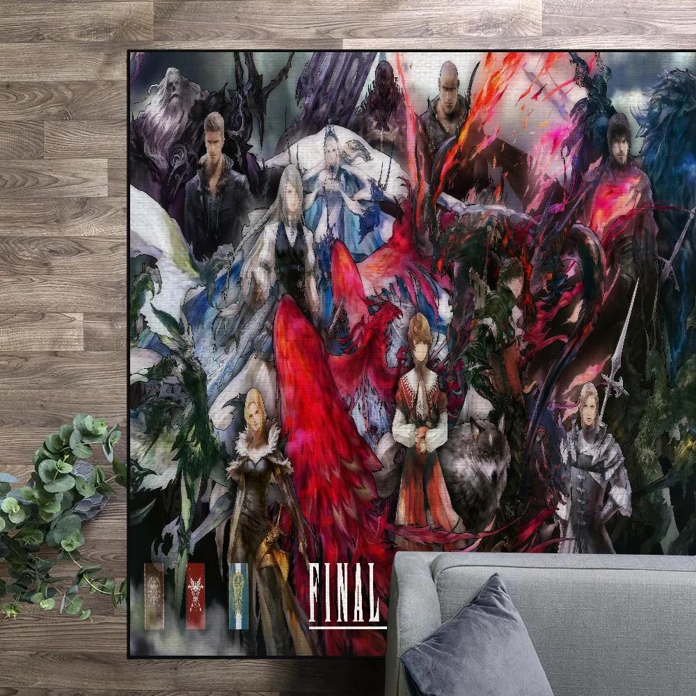 Spiel F-Final Fantasy XVI Kleiner Teppich Bettseite Küche Bad Wohnzimmer Zuhause Haus Schlafzimmer Bodenmatte Fußmatte Teppich Dekoration