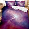 Universe Duvet Cover Galaxy Planet Comforter Cover Universe Outer Space Quilt Cover 3D Starry Sky Series Polyester Bedding Set