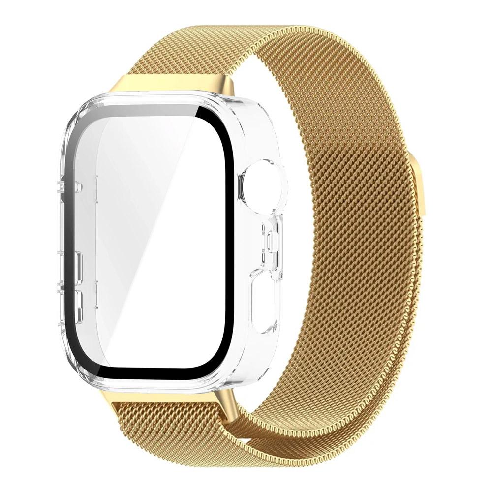 PC-Gehäuse + Metall-Mailänder Armband für Huawei Watch Fit 3/4/4 Pro Displayschutz-Stoßfänger Bequemes Armband für Huawei Watch Fit 4 Pro