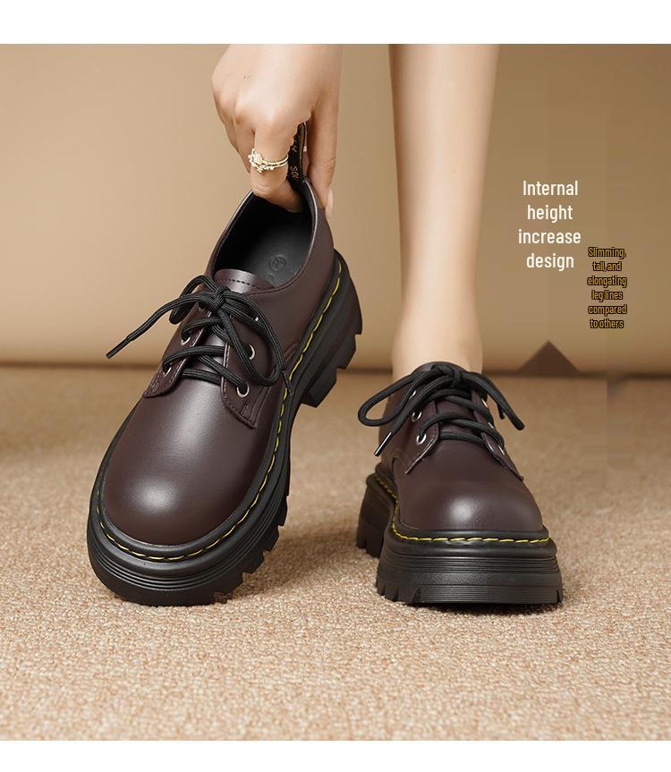 Dámské univerzální mokasíny s kulatou špičkou - Skrytý podpatek, Robustní podrážka, Jarní móda 2025