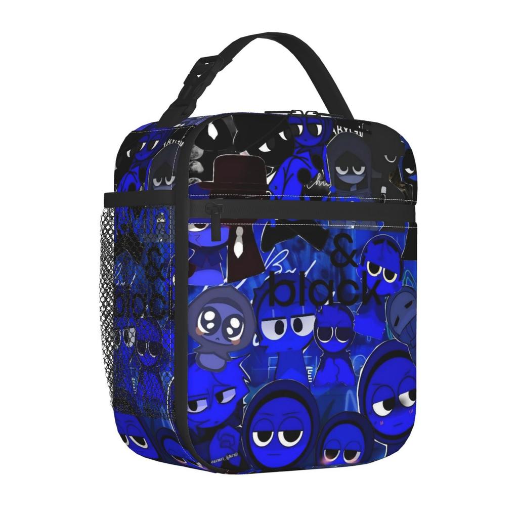 Rhythm Box Lunch Bag, Full-Printed Picnic Bag For Primary And Secondary School Students, Cartoon Animation Wear-Resistant Portable Thermal Insulation