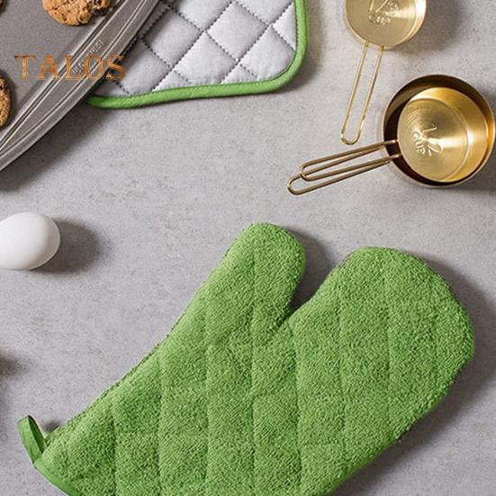 1Pc Cooking Mitt Soft-touching Wide Application Portable Practical Easy Hanging Insulated Glove for Picnic