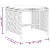 11 piece Garden Dining Set with Cushions Black Poly Rattan