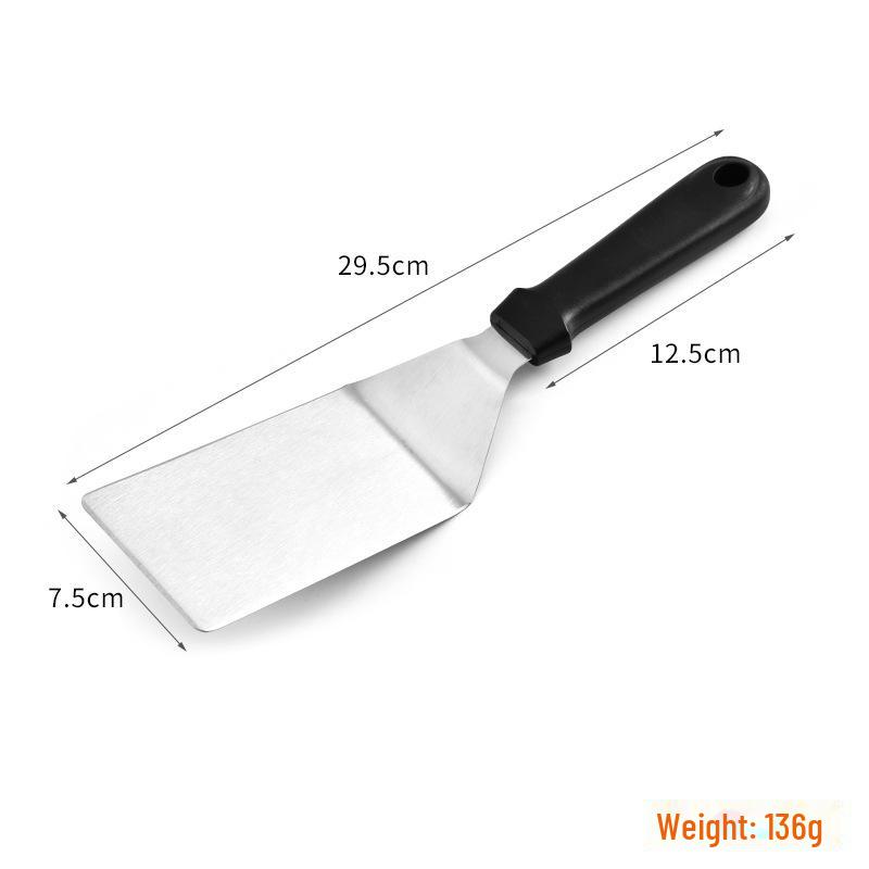 Hand-Clawed Stainless Steel Teppanyaki Spatula for Pancakes, Pizza, and Steak Cooking