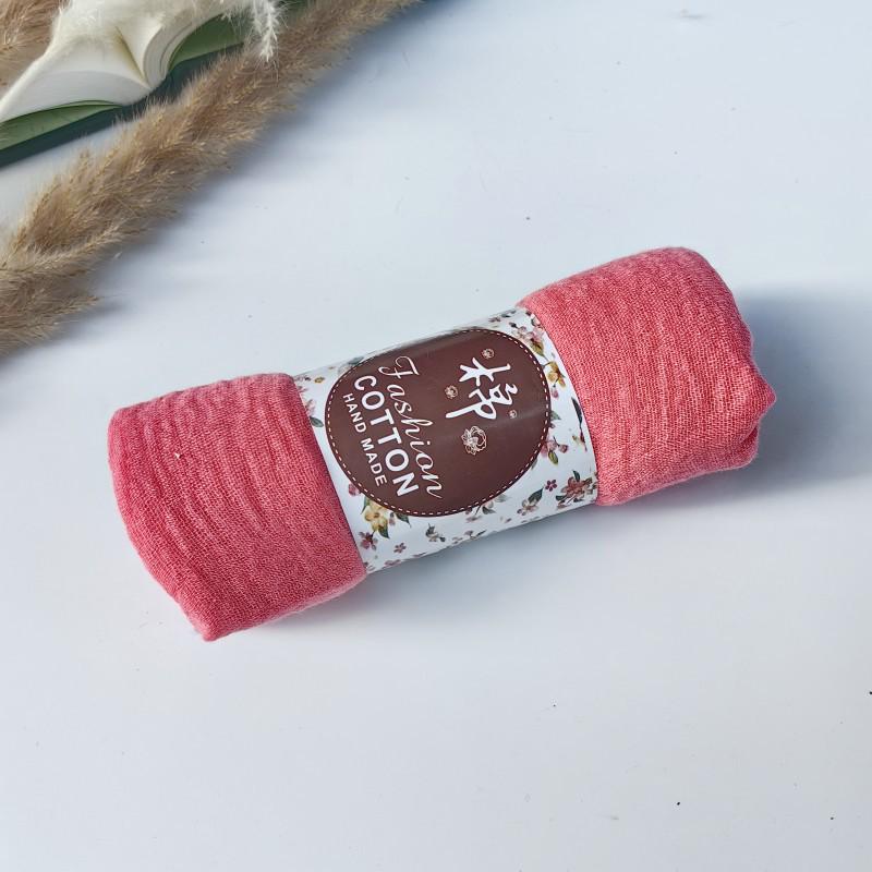 Silk Tassel Headscarf: Cross-border Crinkled Rayon Cotton Linen Scarf