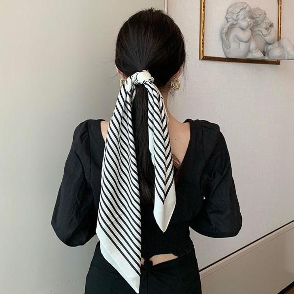 Patterned Silk Women s 4-Piece Classic Modern Scarf SCF005