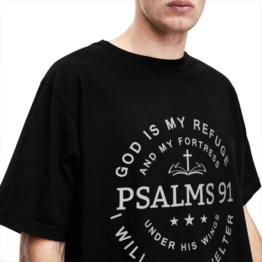 Bible Gateway Psalm 91 Herren Damen T-Shirts Christus Accessoires Mode T-Shirt 100% Baumwolle Grafik