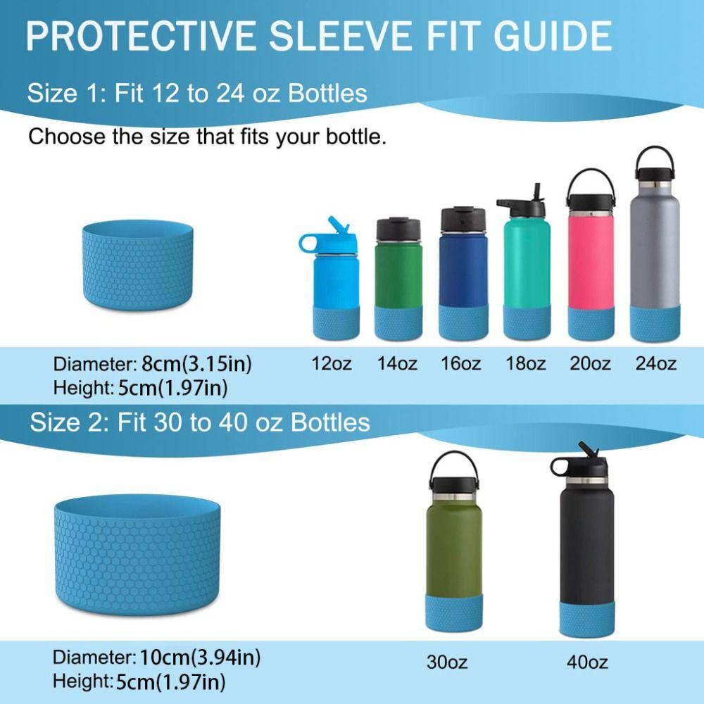 Cup Accessories Water Bottle Pad Anti-Slip Protective Case for Aquaflash/HydroFlask  12-40 oz