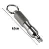 Portable Keychain Valve Core Remover Tool Stainless Steel Key Ring Spanner for Car Motorcycle ATV Bike Tire Repair Universal