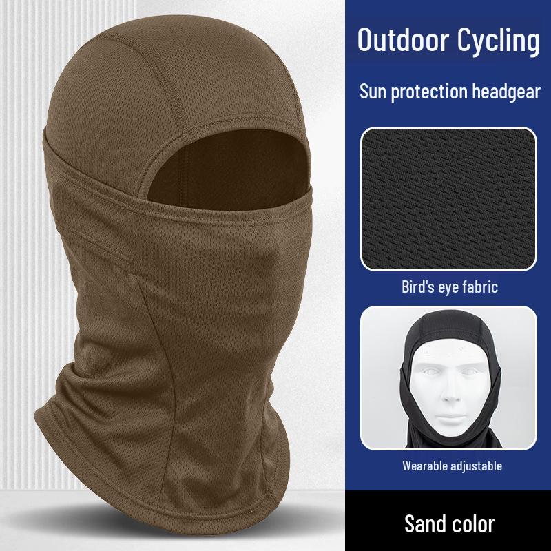 Quick-Dry Multifunctional Summer Cycling Face Mask: Breathable, Sun-Protective, Ice Silk Balaclava & Headband