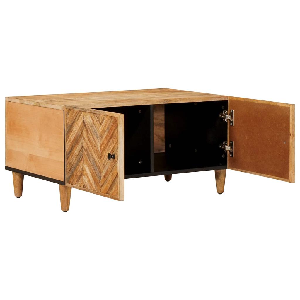 Coffee Table Brown 80 x 50 x 40 cm Solid Mango Wood