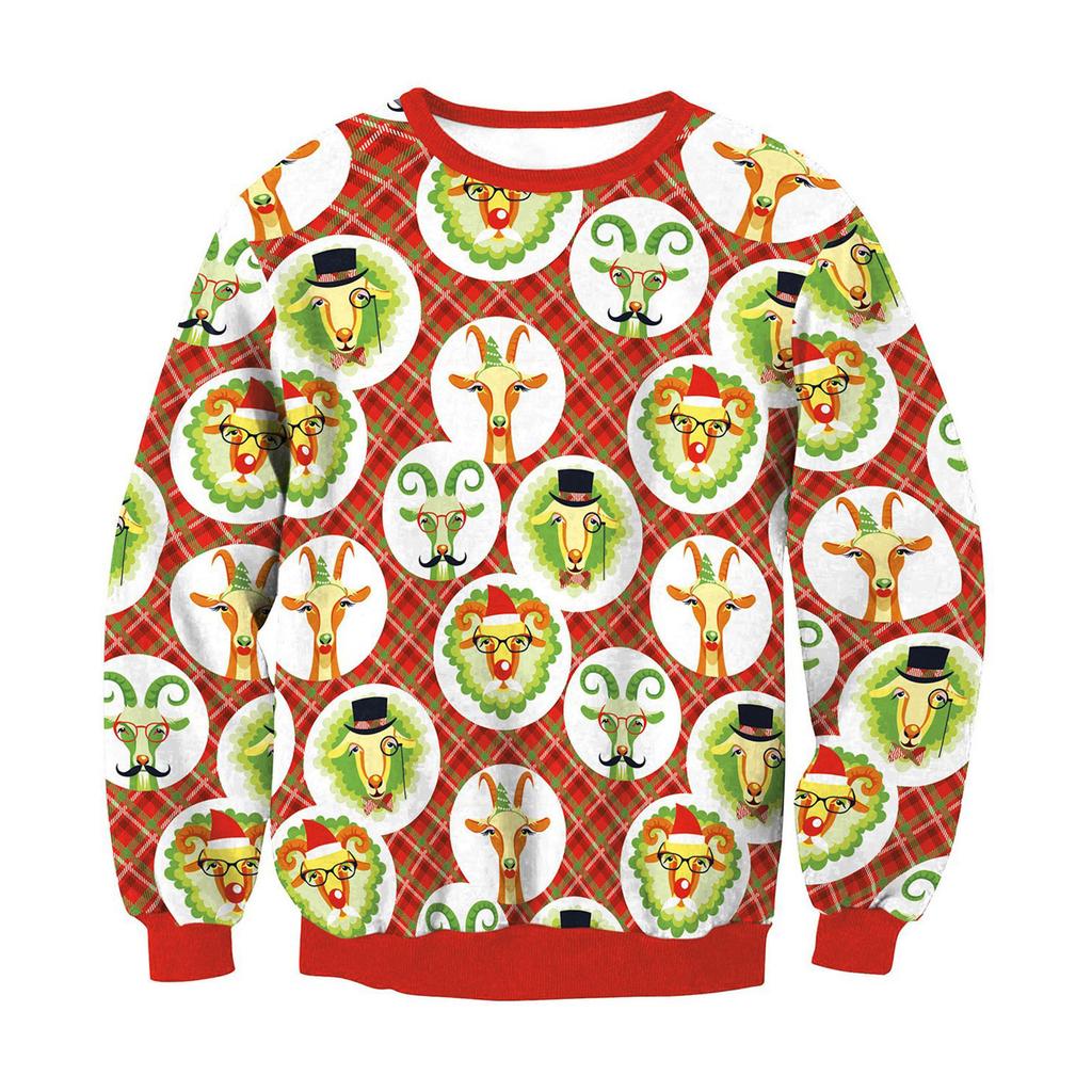 Christmas Round Collar Sweater Spring And  Long Sleeve