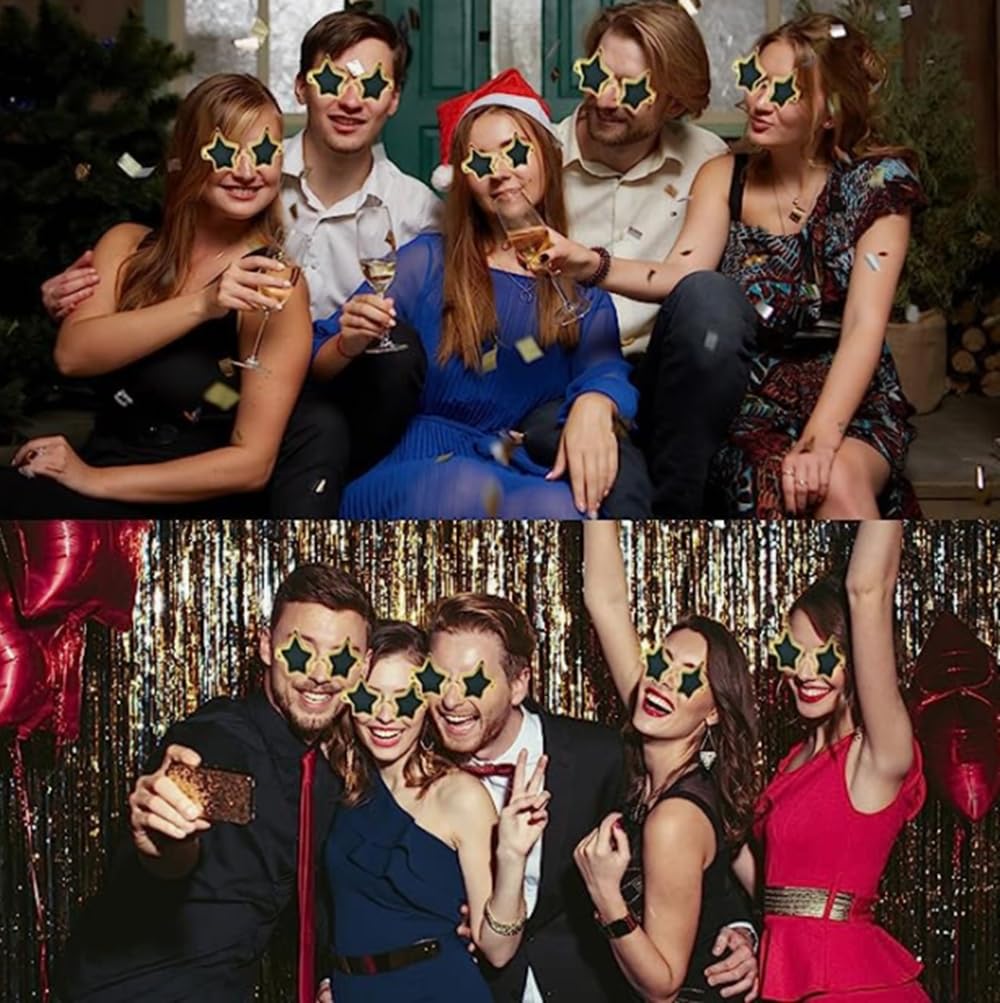 Zhonghua Star Sunglasses, Star-Shaped Glasses, Party Sunglasses, Star-Shaped Sunglasses, Pentagon Sunglasses, Novelty Studio Item, Floral Dress