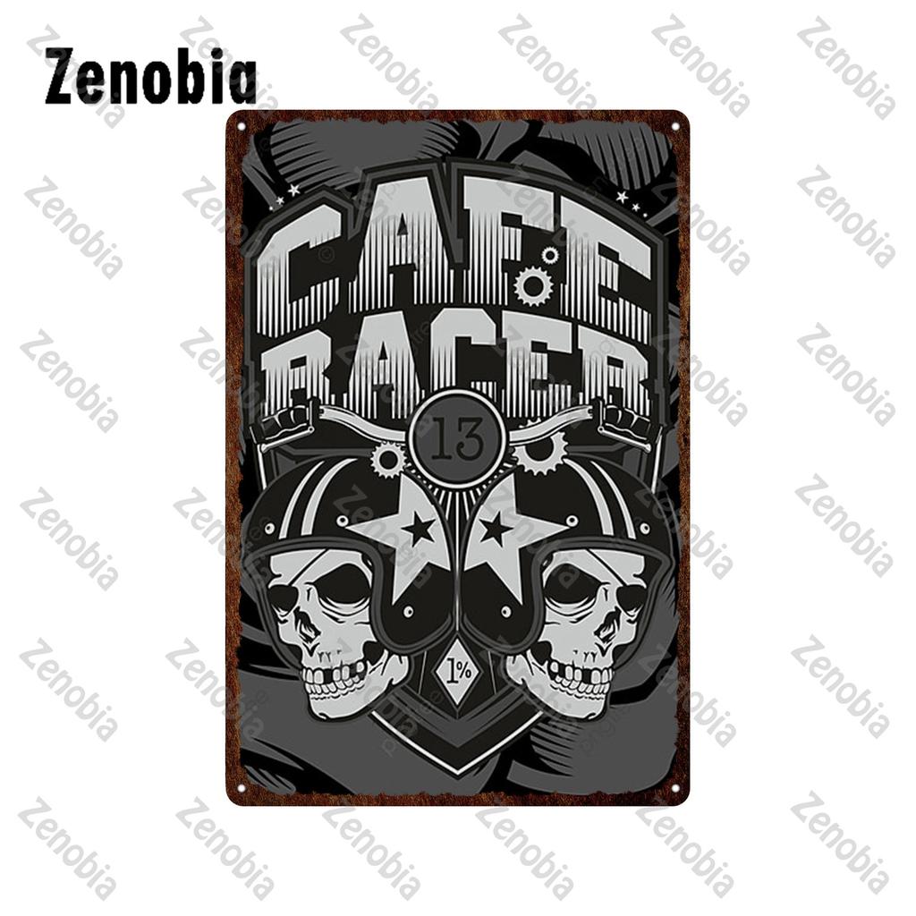 Hill Bobber Motorcycles Metal Signs Cafe Racer Oil School Chopper Metal Poster Vintage Plaque Retro Tin Plate Garage Home Decor