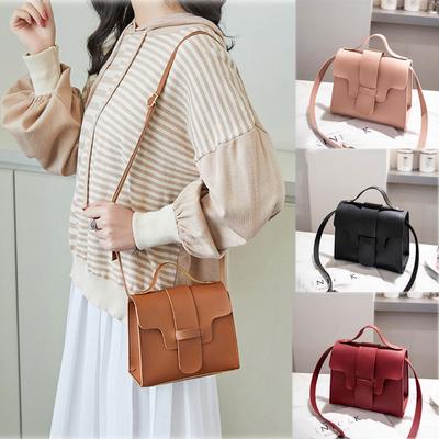 Women Fashion Solid Crossbody Messenger Handbag Purse Shoulder Bags