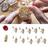 10Pcs Full Copper Material Mainspring Winder Manual Type Solid Structure Mainspring Coiler Precision Design