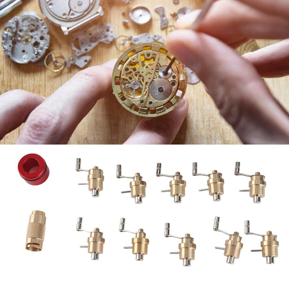 10Pcs Precision design Mainspring Coiler Full copper material Watch Repair Tool  Mainspring coiling