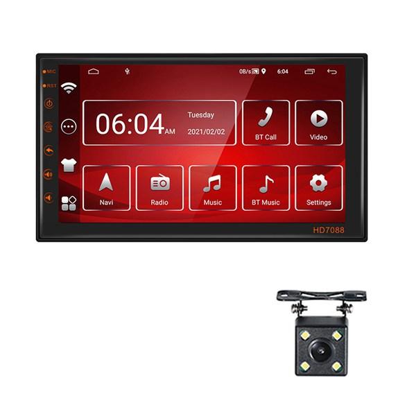 Радио 2din Android 7-дюймовый автомобильный мультимедийный плеер стереоприемник GPS магнитофон для Volkswagen Nissan Hyundai Kia Toyota car multimedia чёрный