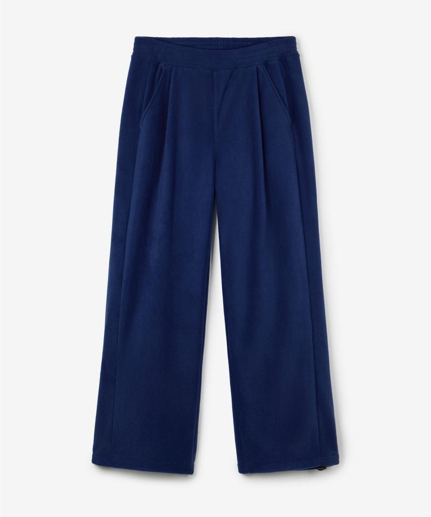 TIENJITIUMEON W Fleece Wide-Leg Pants (Blue) Tnpa6F112B2