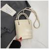 Premium hand bag women's new trendy fashion texture shoulder bag crossbody bucket bag