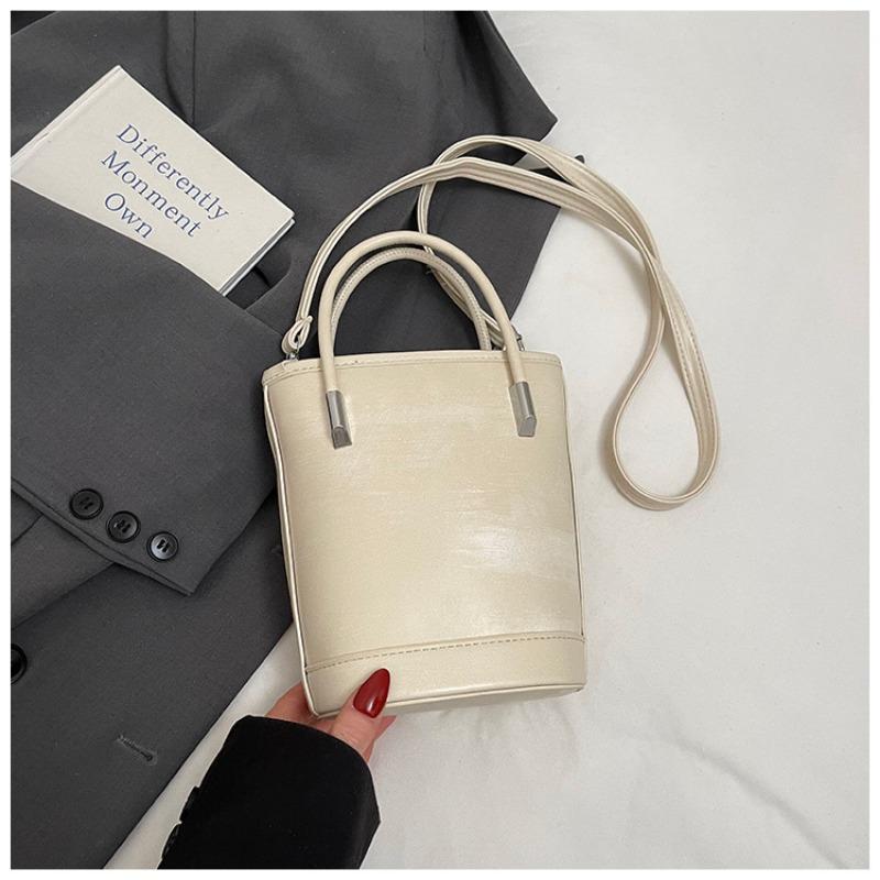 Premium hand bag women's new trendy fashion texture shoulder bag crossbody bucket bag