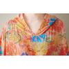 DIMANAF 2025 Summer Women Plus Size Vintage Basic Dress Floral Pleated Casual Long Loose Hooded Dress Maxi