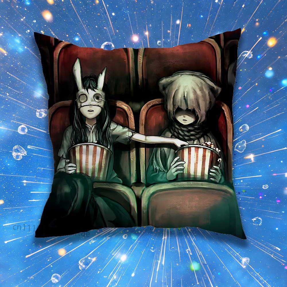Horror Art game Reanimal Pillow Case Living Room Sofa Cushion Cover Suitable For Home Bedroom Room Decoration
