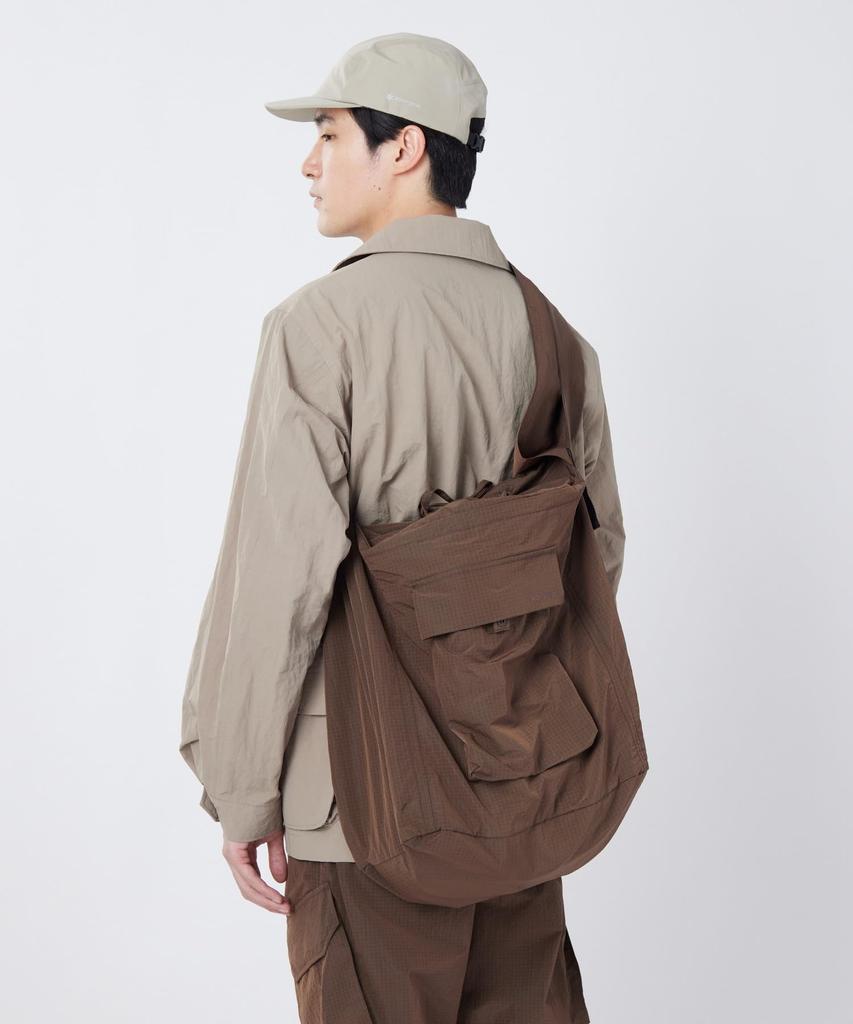 Snow Peak Ripstop Wrap Cross Bag Shoulder Crossbody Brown One SB-26SU002 - Bag, Bag, Men's & Women's,