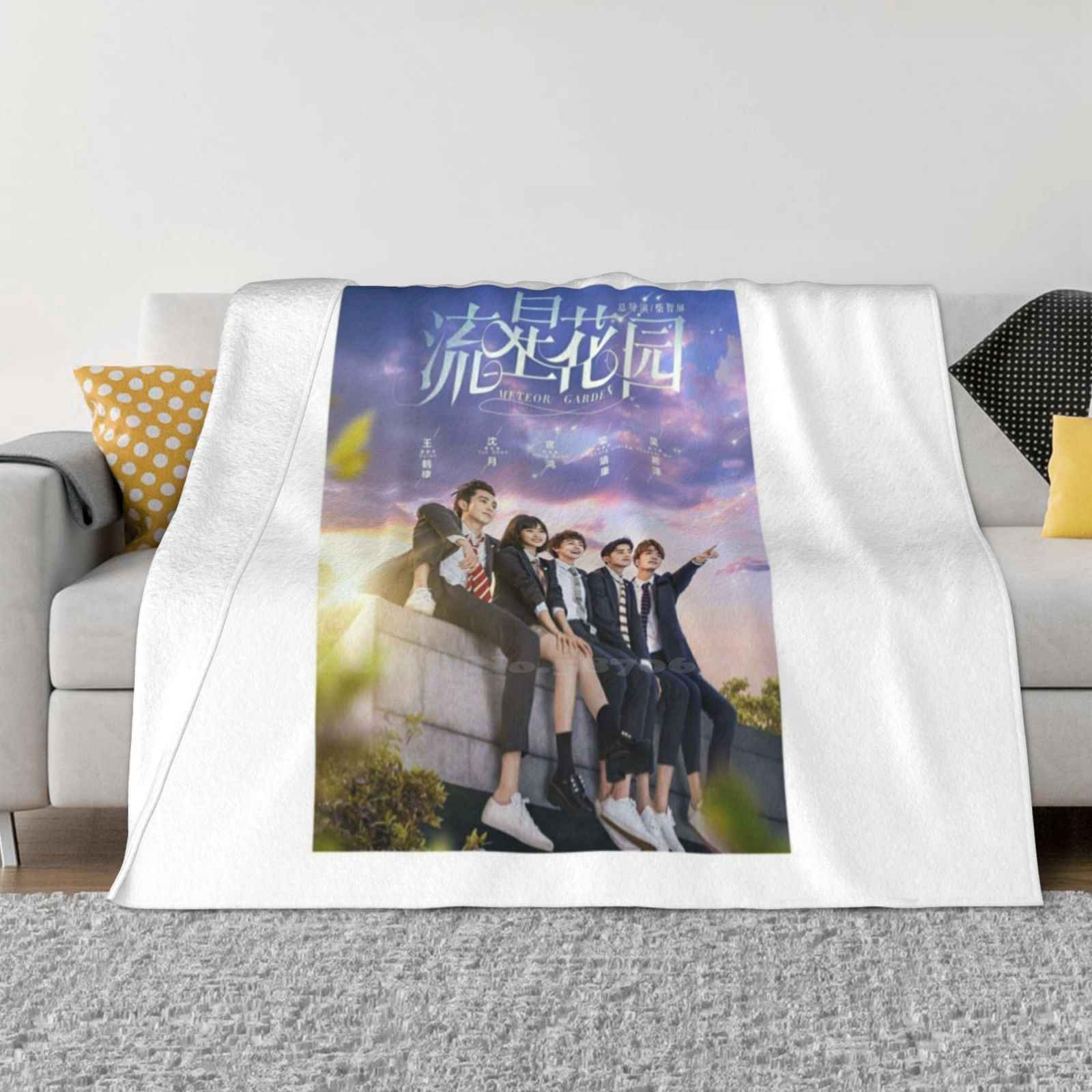 Meteor Garden New Arrival Fashion Leisure Warm Flannel Blanket Dylan Wang F4 30x40in