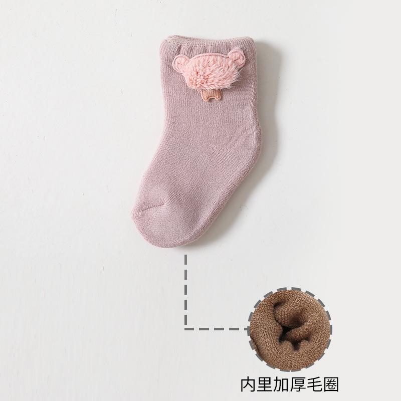 Warm Winter Baby Socks Cute Soft Autumn Newborn Baby Girls Socks Bunny Infant Baby Boy Shoe Socks for Toddler Infants