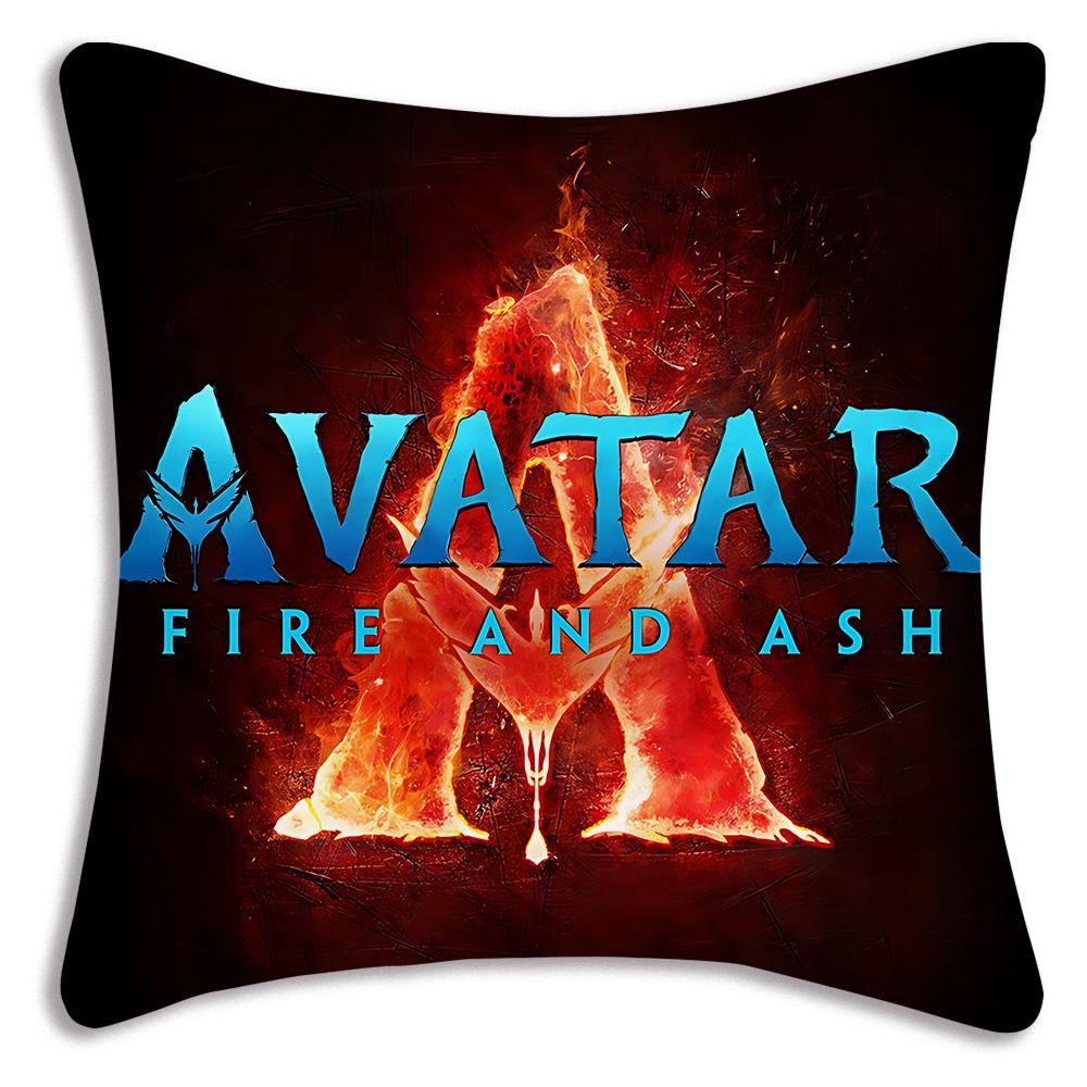 Movie Avatars W-Water Way Pillow Covers Cartoon Sofa Decorative Home Double-sided Printing Short Plush Cute Cushion Cover