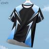 Sportliches Freizeit-Jersey für Herren, Dry-Fit-Shirt, für Outdoor-Laufen, Radfahren, Kurzarm, Atmungsaktiv, Fitnessstudio-Kleidung, Rundhals-T-Shirt