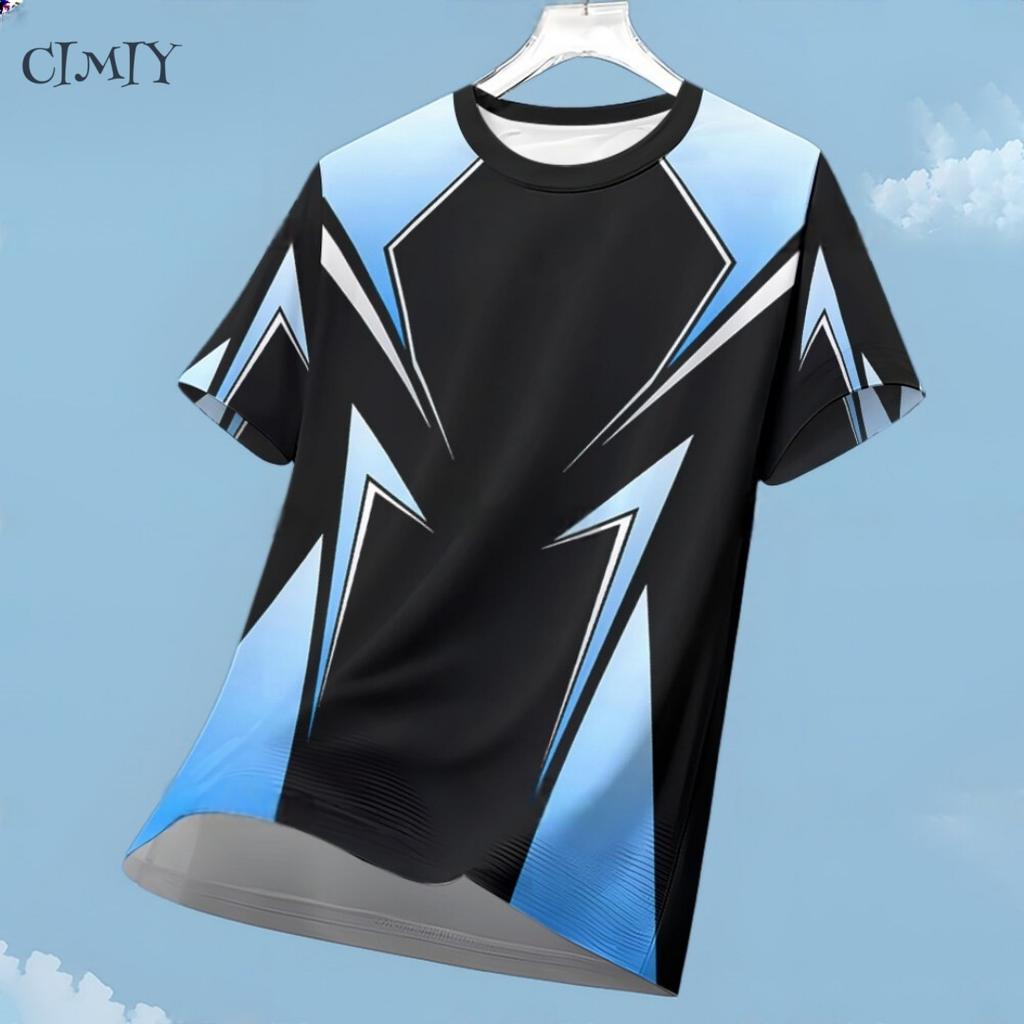Sportliches Freizeit-Jersey für Herren, Dry-Fit-Shirt, für Outdoor-Laufen, Radfahren, Kurzarm, Atmungsaktiv, Fitnessstudio-Kleidung, Rundhals-T-Shirt